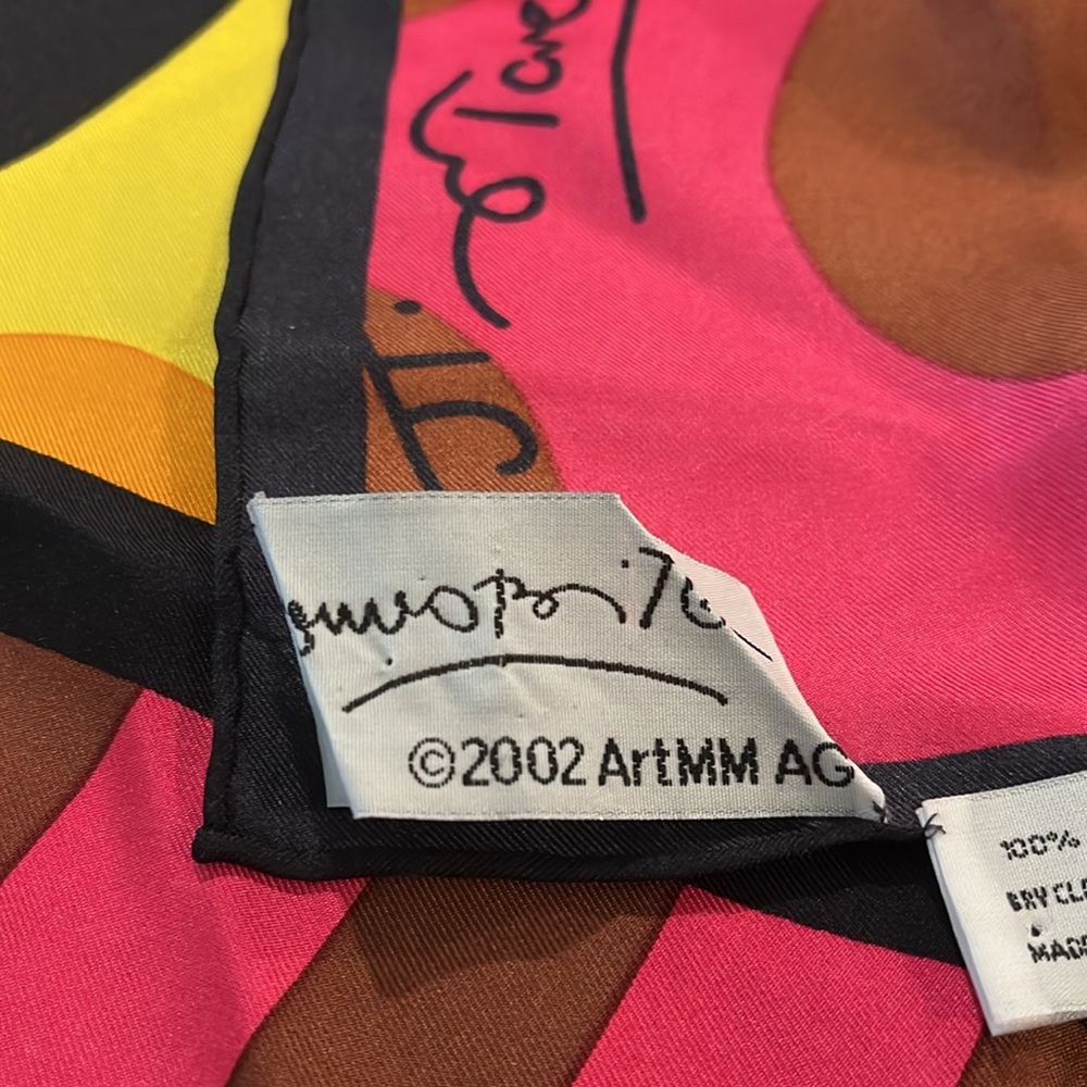 Romero Britto silk scarf - Picture 5 of 7